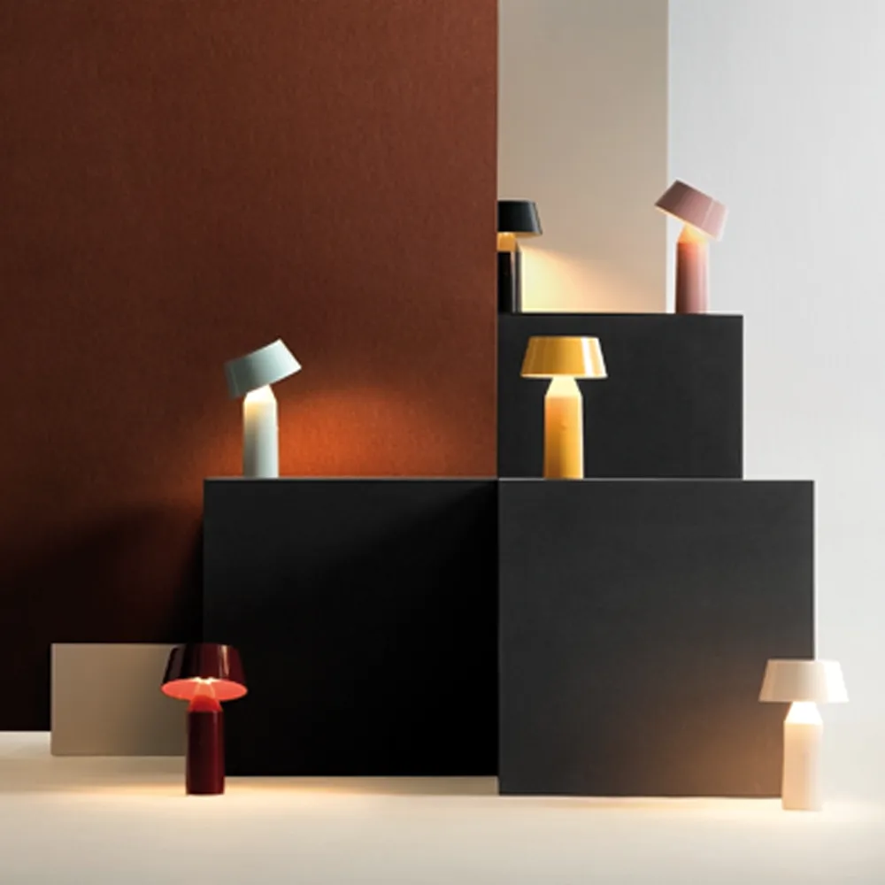 Bicoca bordlampe portabel, wine red Marset