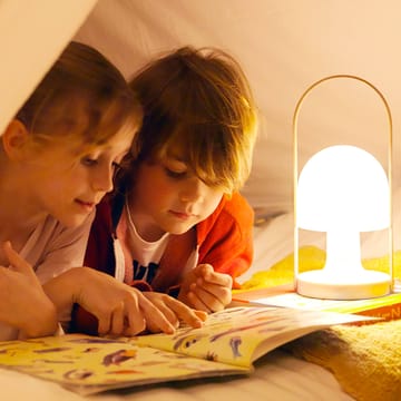 FollowMe bordlampe - white, håndtak i eik - Marset