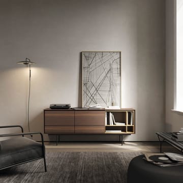 Ginger 20 A vegglampe - wenge, svart stål stativ - Marset