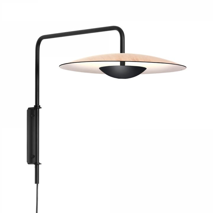 Ginger A vegglampe - eik, svart stål stativ - Marset