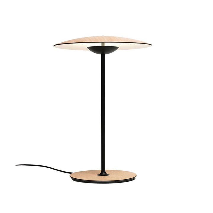 Ginger S bordlampe - eik, svart stål stativ - Marset