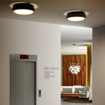 Plaff-On! vegg- og taklampe - svart, Ø50 cm, innfelt LED - Marset