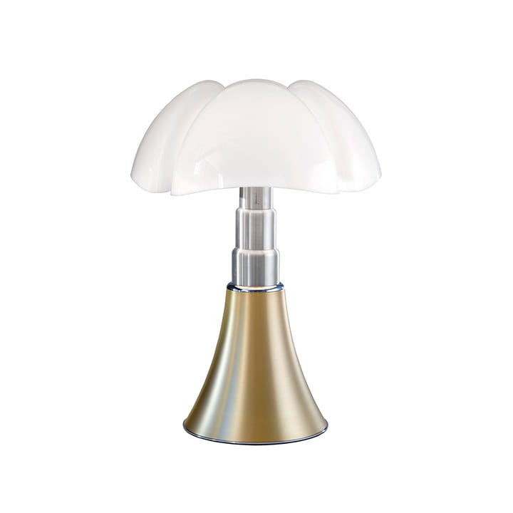 Pipistrello bordlampe - Messing satin-hvit skjerm - Martinelli Lucé