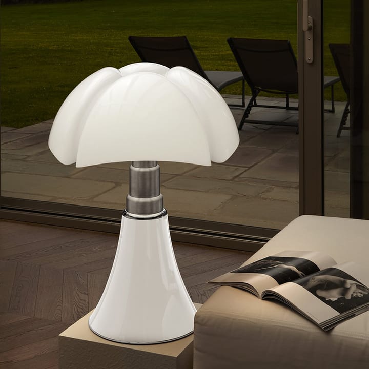 Pipistrello bordlampe, mørkebrun-hvitt skjerm Martinelli Lucé