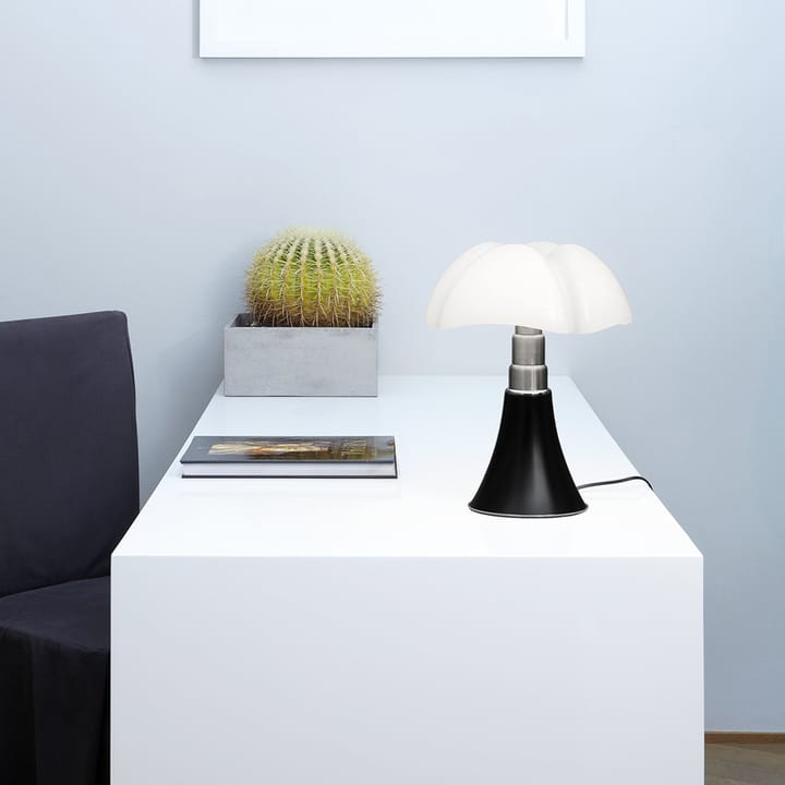 Pipistrello Mini bordlampe, mørkebrun-hvitt skjerm Martinelli Lucé