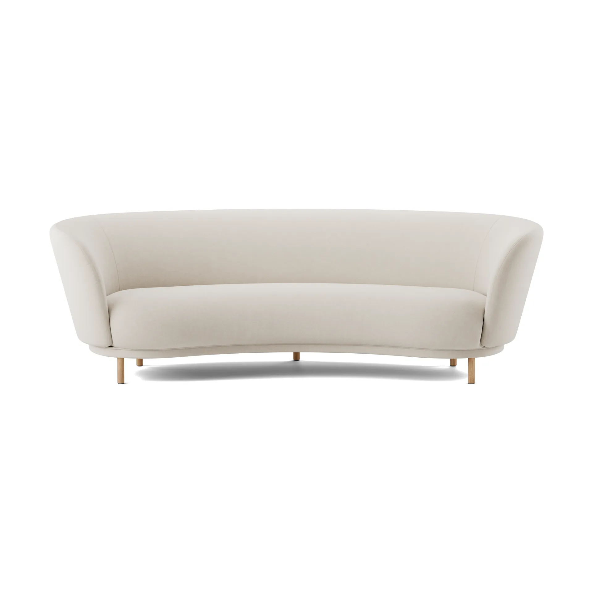 Dandy 3-seters sofa, Natural oak-Linara 05 Porridge Massproductions