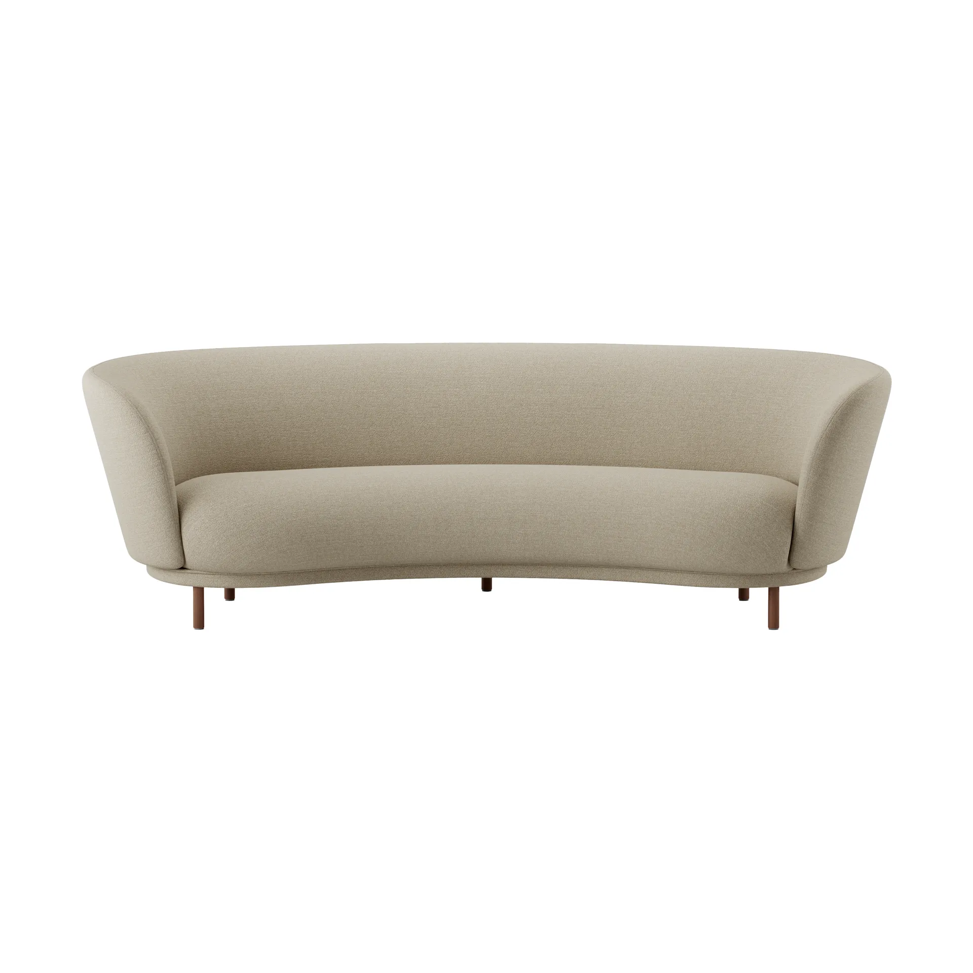 Dandy 3-seters sofa, Walnut-Ecriture 240 Massproductions