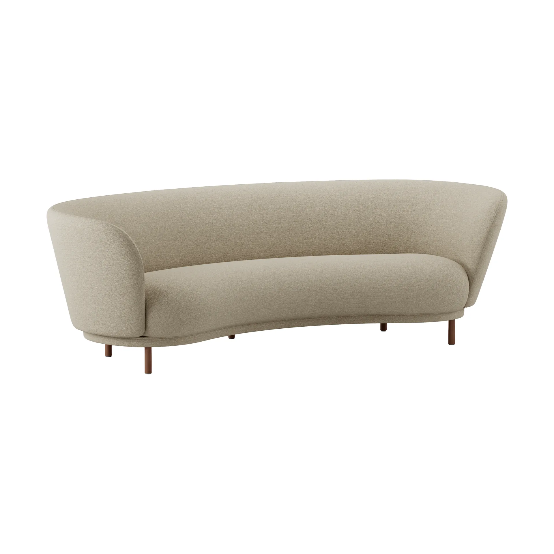 Dandy 3-seters sofa, Walnut-Ecriture 240 Massproductions