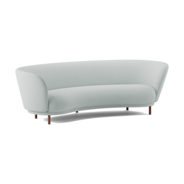 Dandy 3-seters sofa - Walnut-Linara 253 Swedish Grey - Massproductions