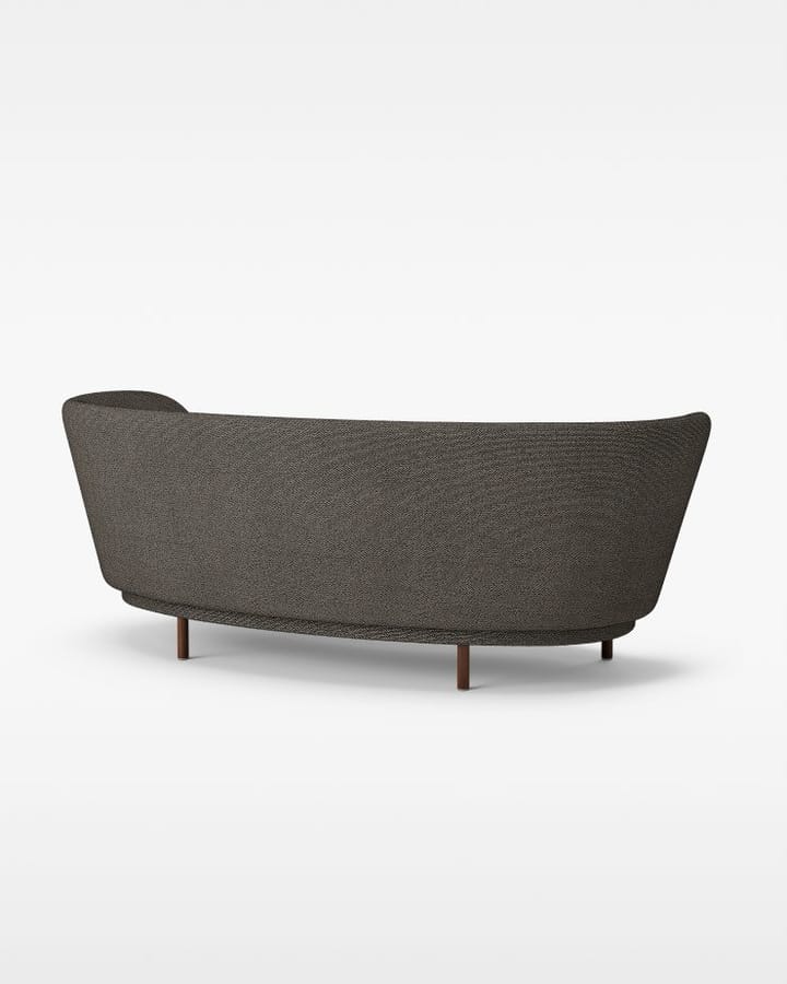 Dandy 3-siter sofa, Valnøtt-Sacho Safire 001 Massproductions