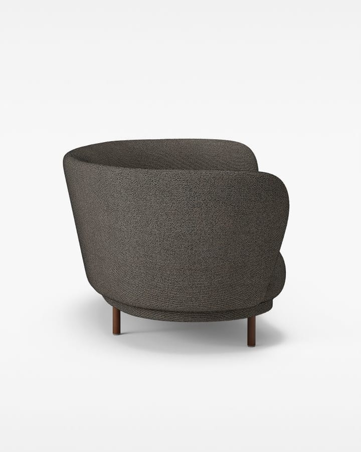 Dandy 3-siter sofa, Valnøtt-Sacho Safire 001 Massproductions