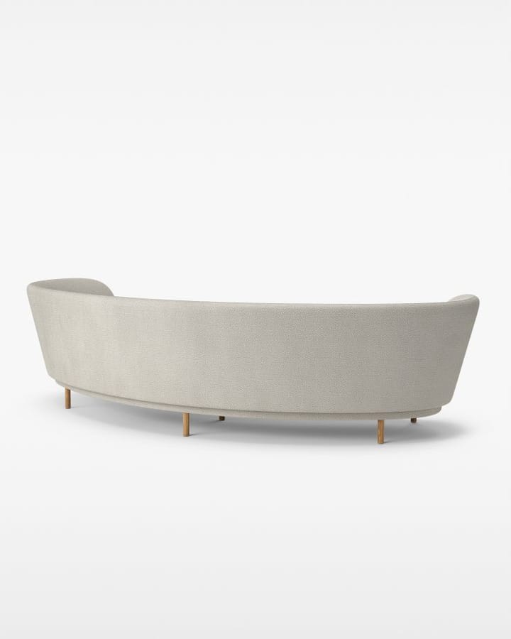 Dandy 4-seter sofa, Eik-Sacho Safire 007 Massproductions