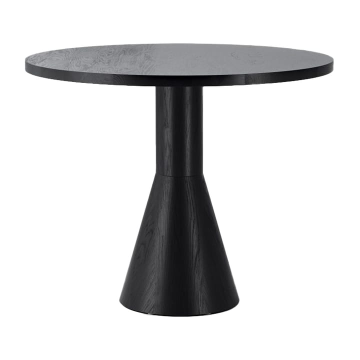 Draft matbord Ø 88 cm - Svartbeiset ask - Massproductions