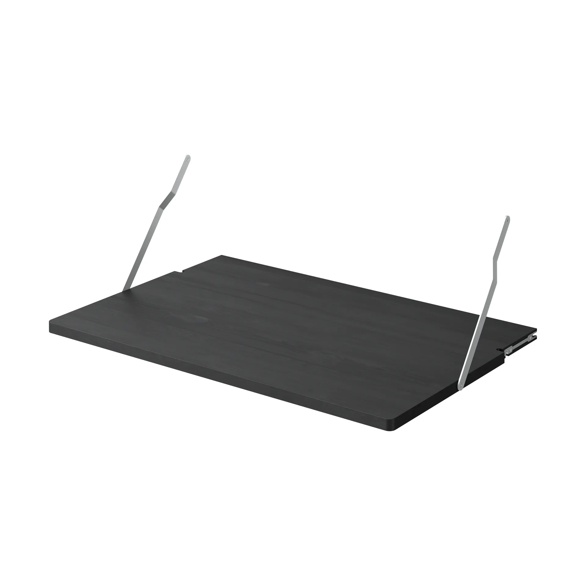 Gridlock Desk skrivebordshylleplate, Black stained Ash Massproductions