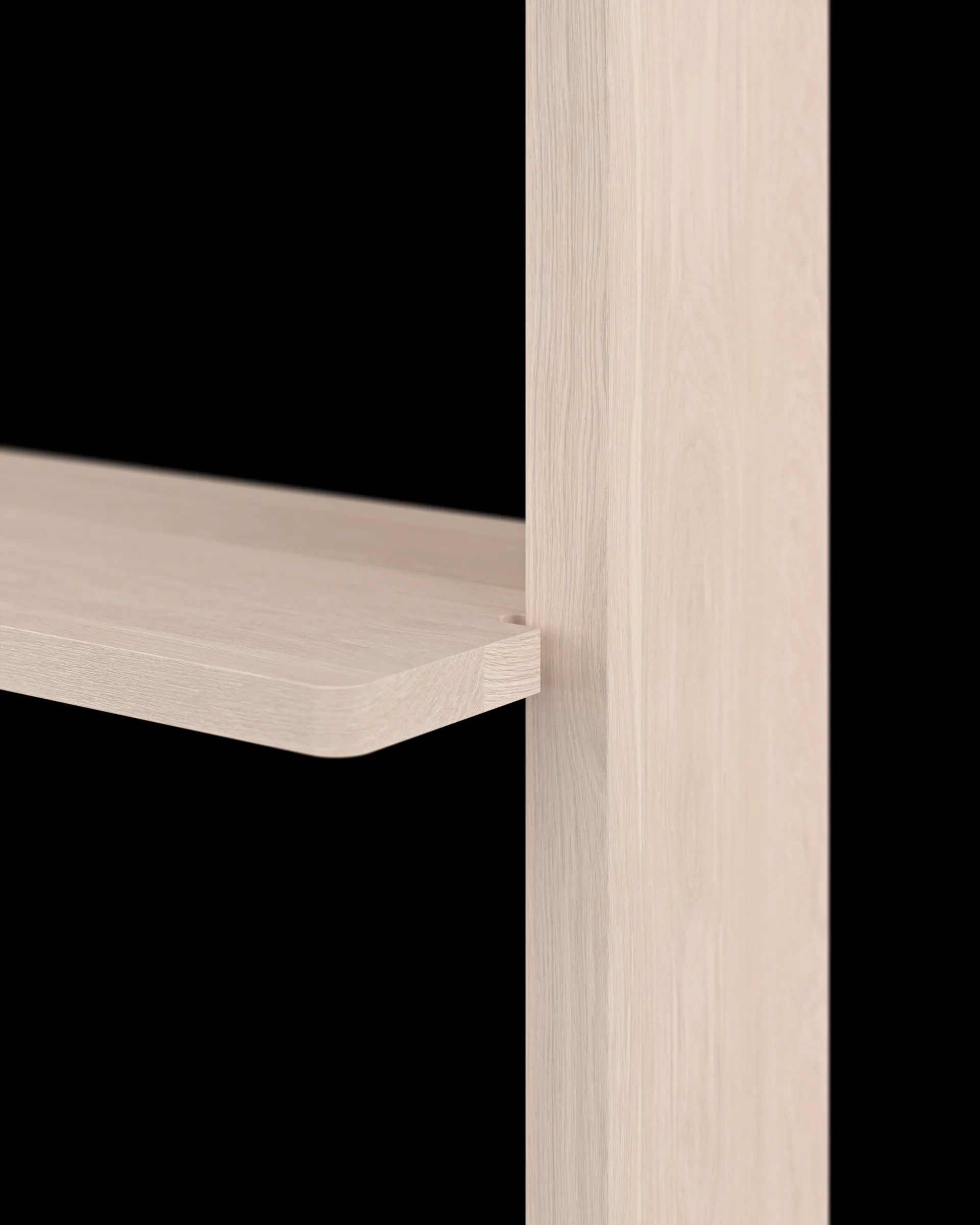 Gridlock – S1-A3-O vegghylle, Natural Ash Massproductions