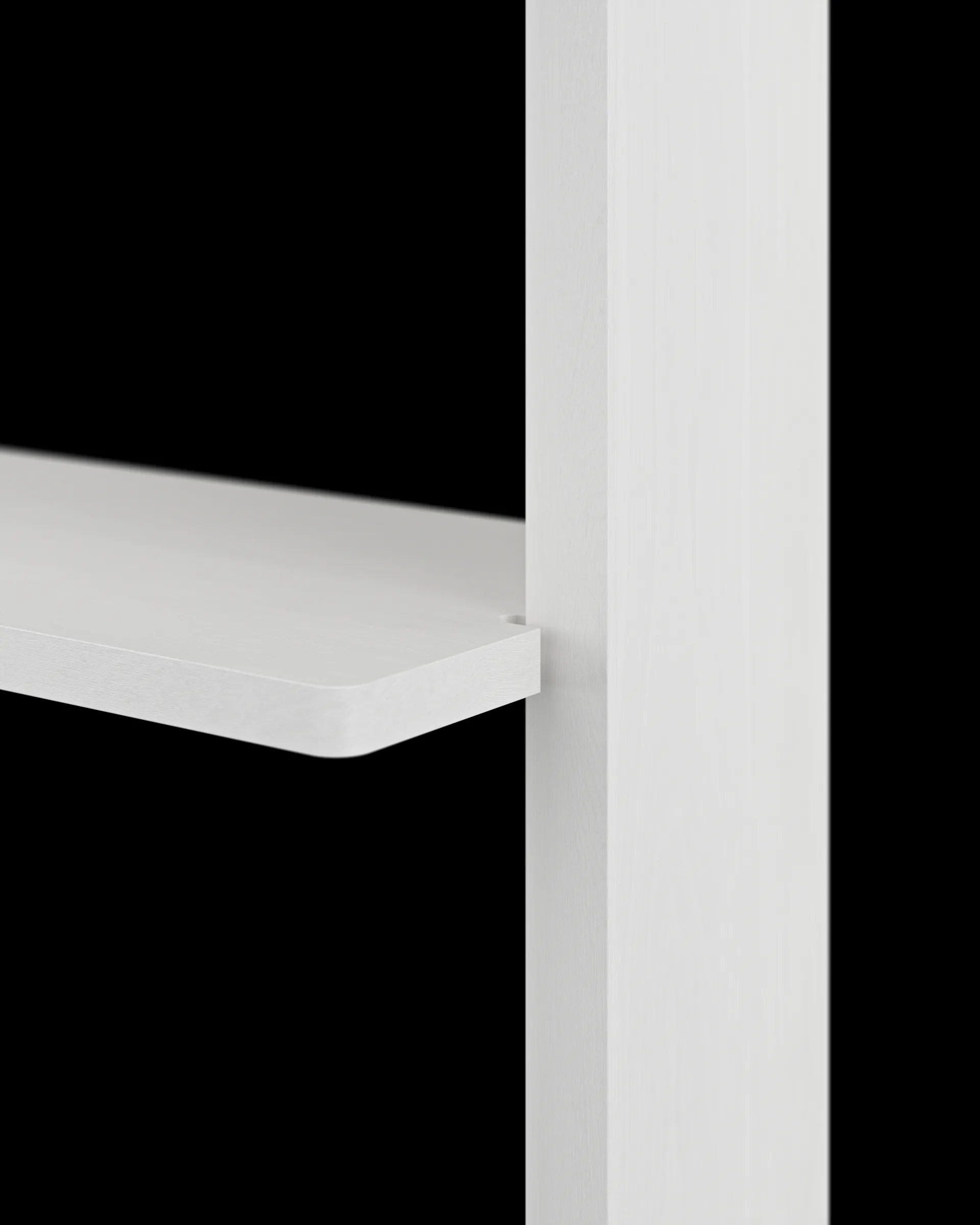 Gridlock – S2-A6-0 vegghylle, White stained Ash Massproductions