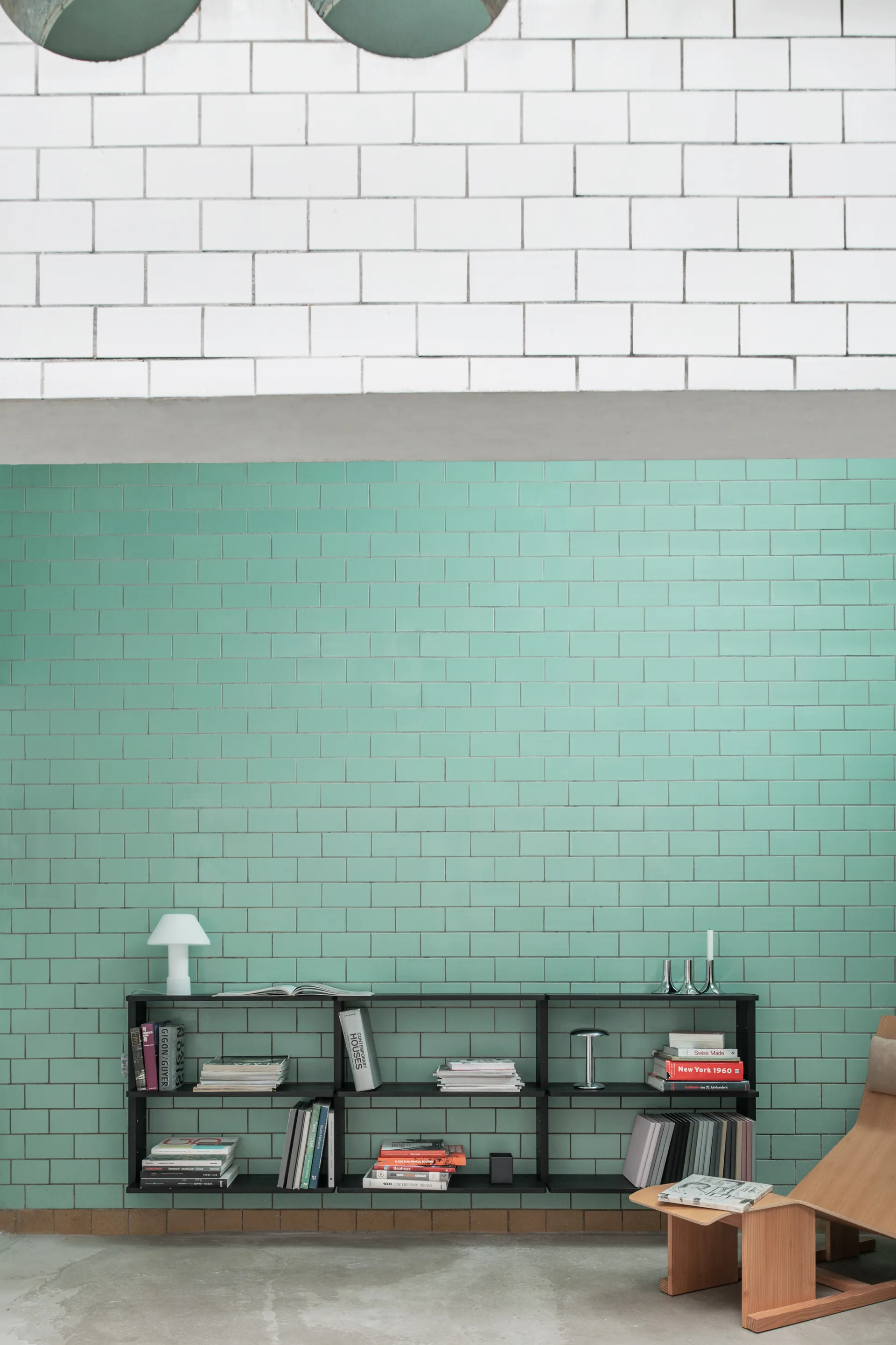 Gridlock Shelf W800 hylleplan, Black stained Ash Massproductions