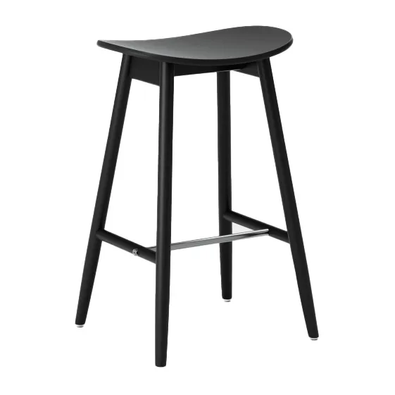 Icha barstol 65 cm, Svartbeiset bøk Massproductions
