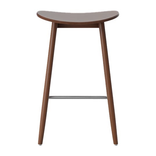 Icha barstol 65 cm - Valnøttbeiset bøk - Massproductions