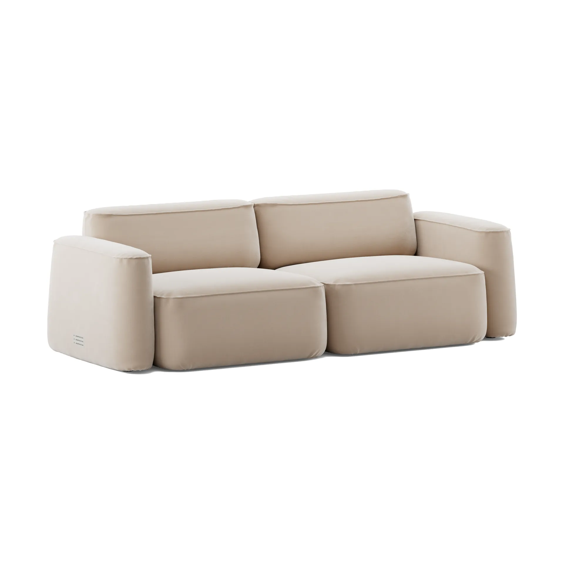 Patch 2,5-seters sofa, Atlantis 52 Alabaster Massproductions