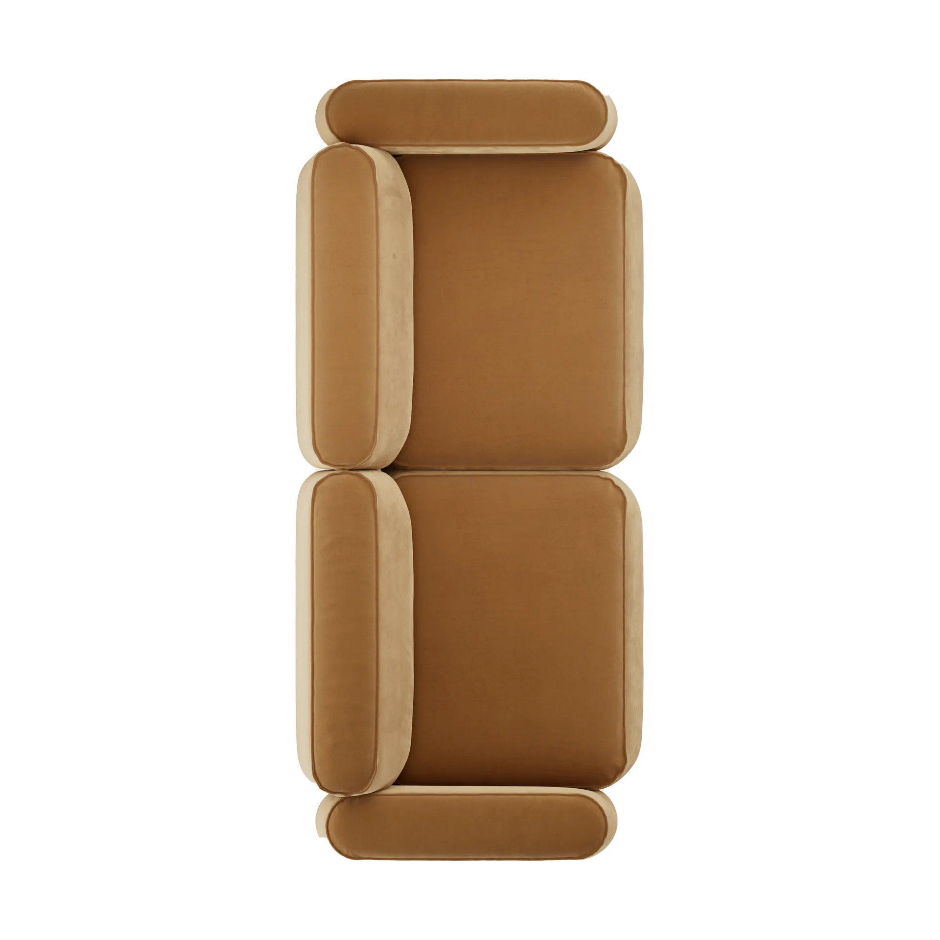 Patch 2,5-seters sofa, Atlantis 91 Cumin Massproductions