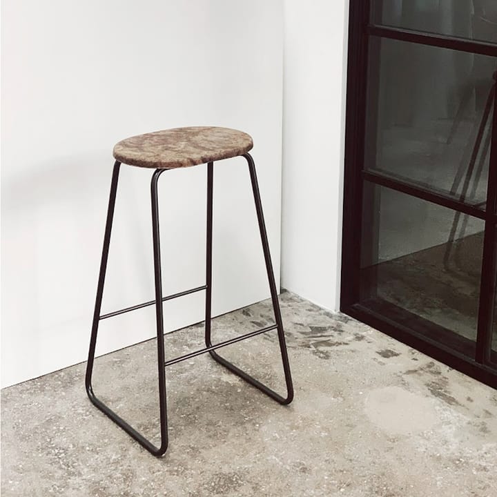 Earth barkrakk, ecoffee, h 69, sort stålstativ Mater