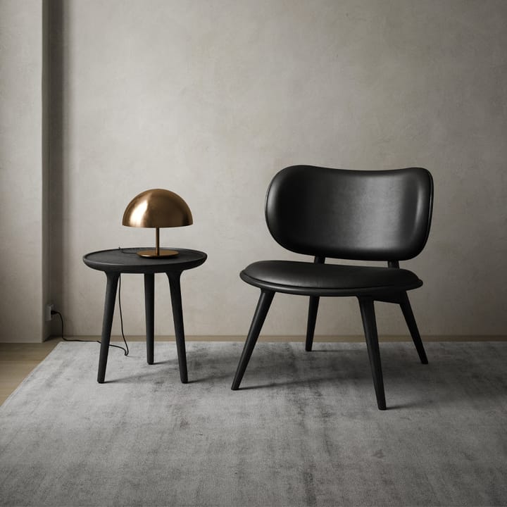 The Lounge Chair loungestol, skinn black, sirka grey stativ Mater