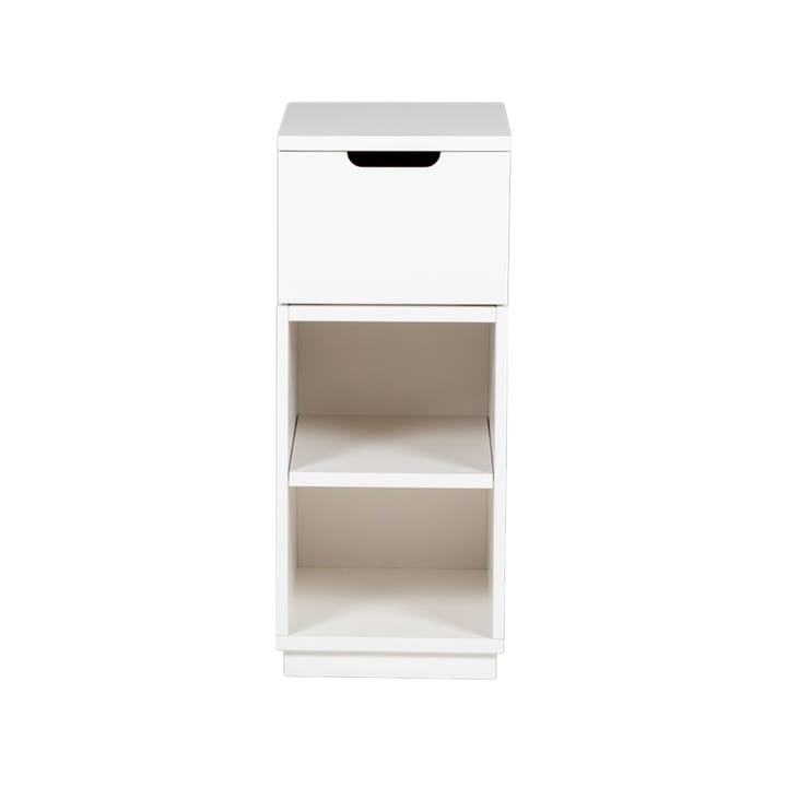 Aoko nattbord 72 cm 1 skuff - Hvitlakk - Mavis