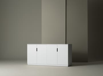 Aoko skjenk 77x160 cm - hvit lakk - Mavis