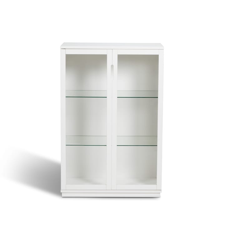 Aoko vitrineskap 120 cm - Hvitlakk - Mavis