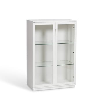 Aoko vitrineskap 120 cm - Hvitlakk - Mavis