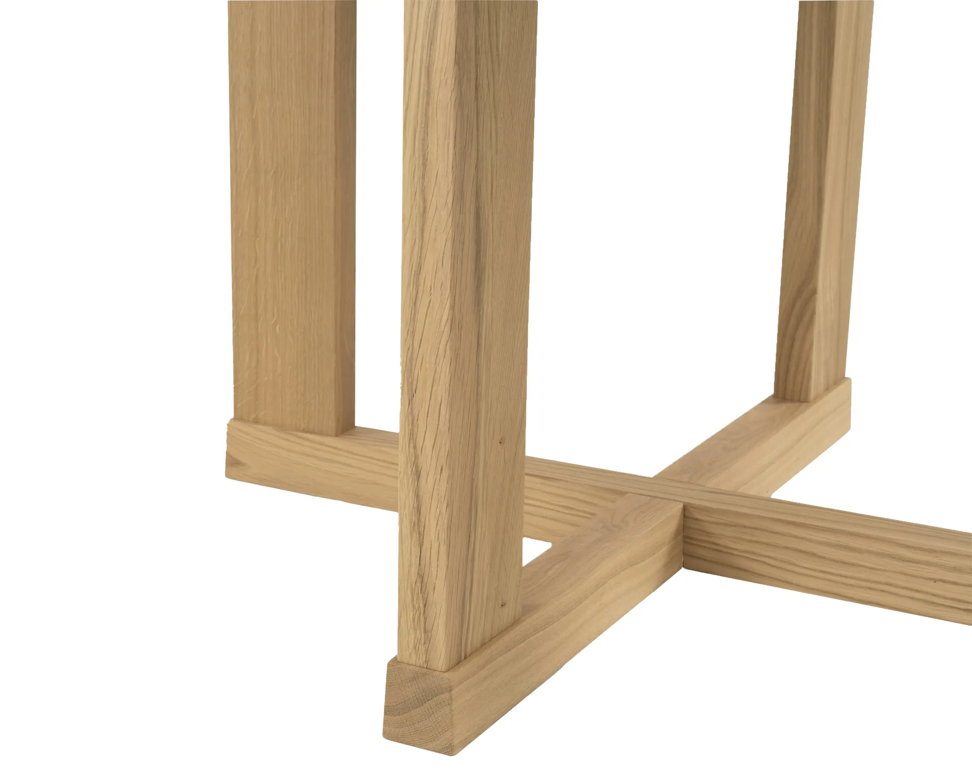 Arv spisebord ⌀130 cm, Hvitpigmentert mattlakkert eik Mavis