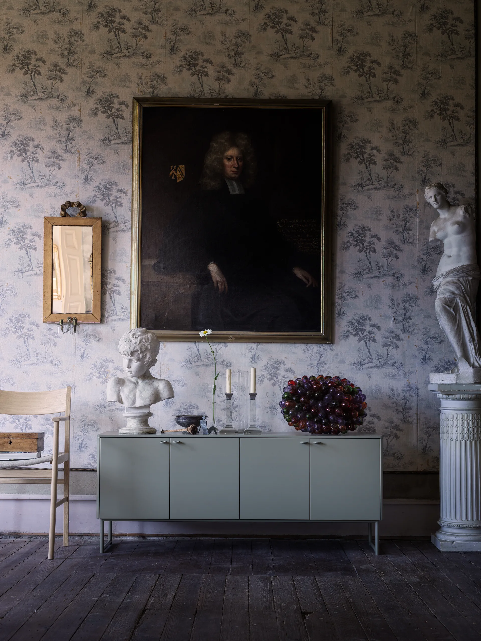 Deus sideboard 60 cm, Olivengrå Mavis