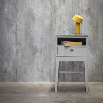 Höllviken høye ben nattbord - lysgrå - Mavis
