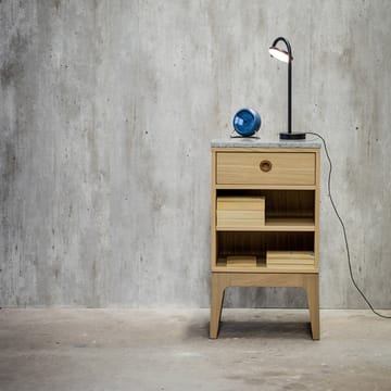 Höllviken nattbord - lysgrå, 1 skuffe - Mavis