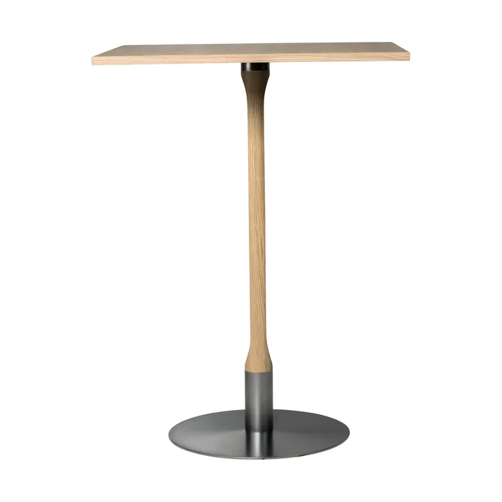 Rod barbord 70x70 cm - Hvitpigmentert mattlakkert eik - Mavis