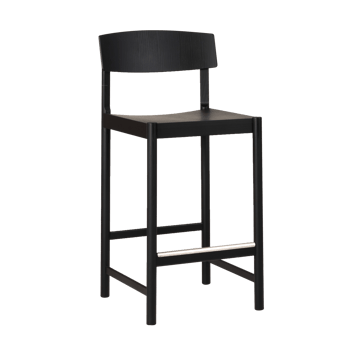 Rod barstol 65 cm - Svartebeiset ask - Mavis