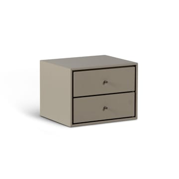 Volt nattbord vegghengt - Beige-rustfritt stål - Mavis