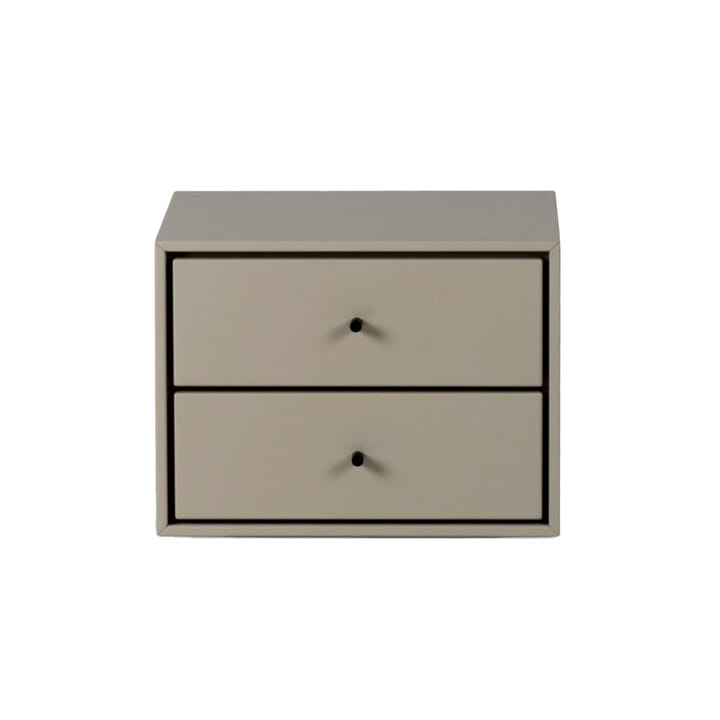 Volt nattbord vegghengt - Beige-svart - Mavis