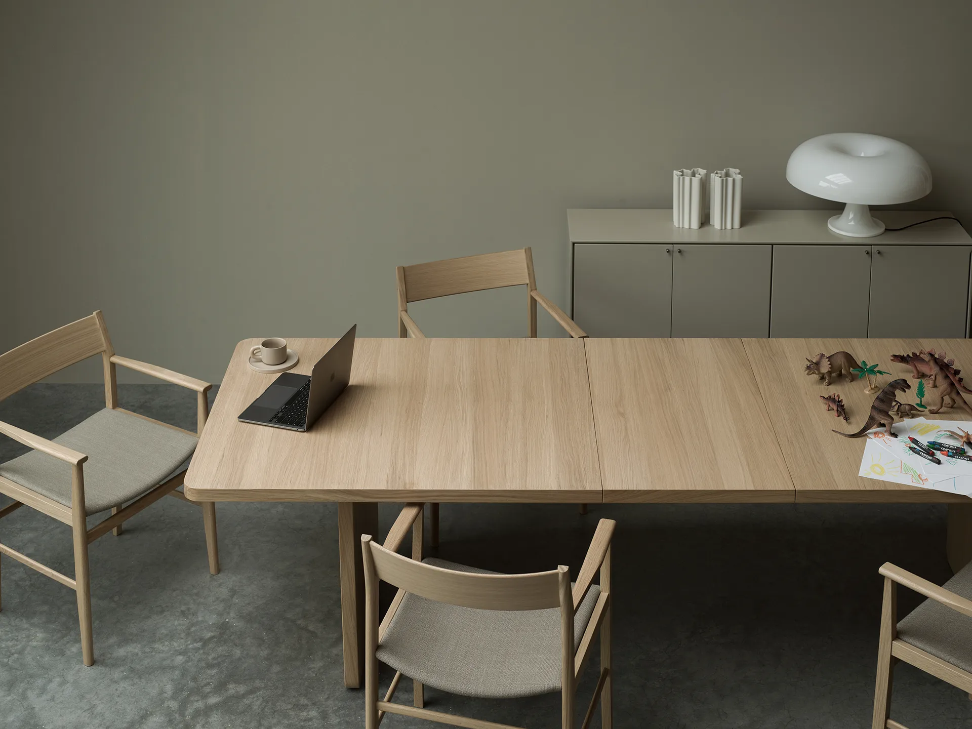 Volt sideboard 80x148 cm, Beige-rustfritt stål Mavis