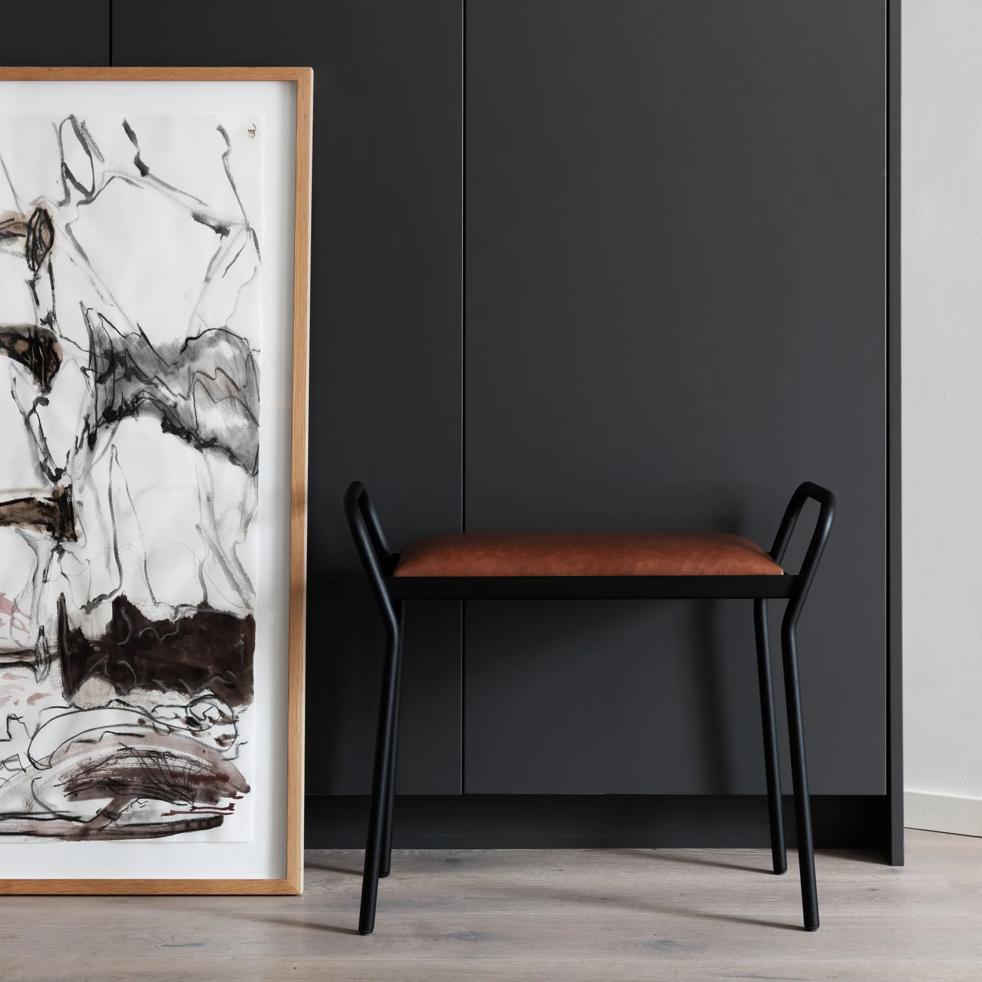 Anyone krakk, svart-vintage cognac Maze