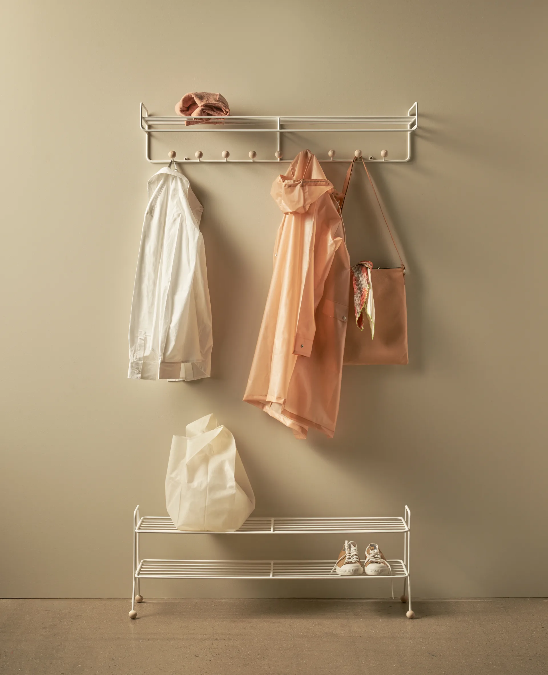 Bill Hat rack L hattehylle, Greige Maze