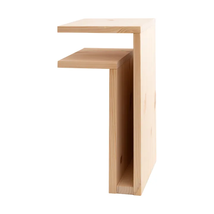 F-shelf Play DIY vegghylle - Pine, left - Maze