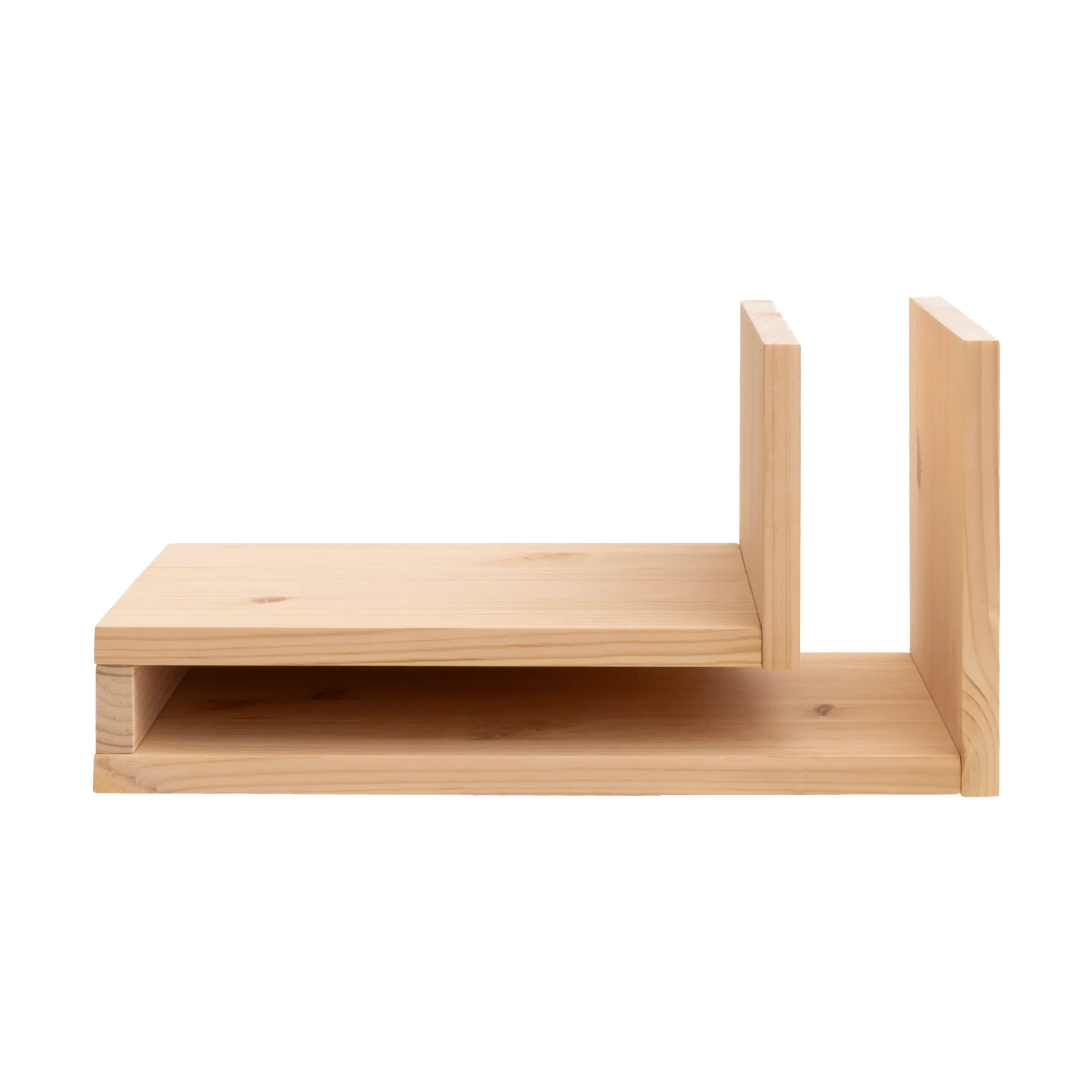 F-shelf Play DIY vegghylle, Pine, left Maze
