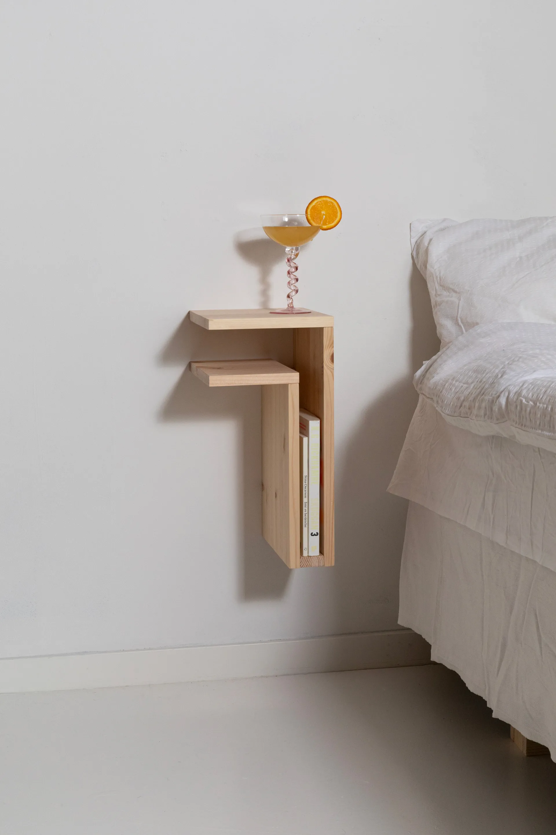 F-shelf Play DIY vegghylle, Pine, left Maze