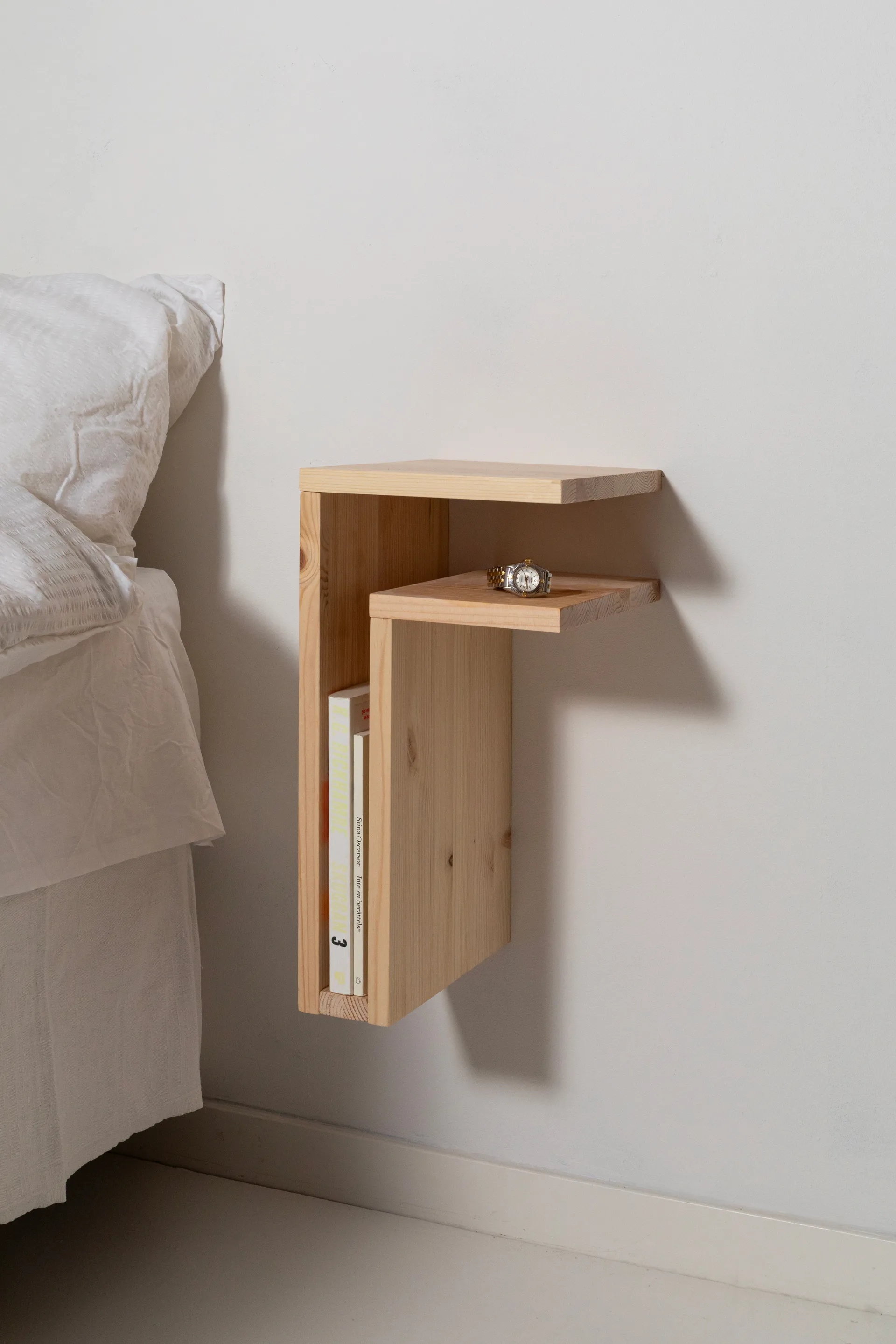 F-shelf Play DIY vegghylle, Pine, right Maze