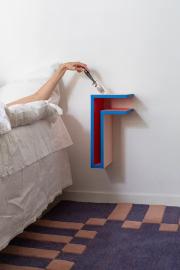 F-shelf Play DIY vegghylle - Pine, right - Maze