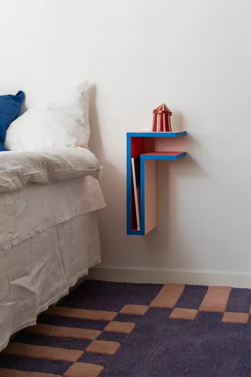 F-shelf Play DIY vegghylle - Pine, right - Maze