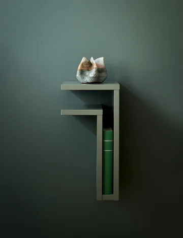 F-shelf vegghylle green grey - Hylle til venstre - Maze