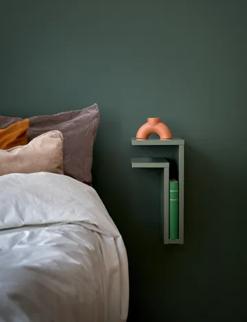 F-shelf vegghylle green grey - Hylle til venstre - Maze
